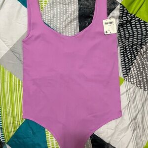 Free People Purple Sleeveless Bodysuit